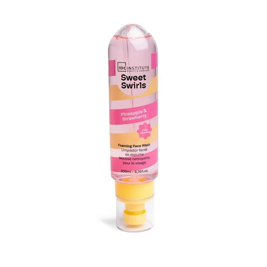 IDC Sweet Swirls Oil Control Foaming Facial Cleanser Pineapple & Strawberry – Αφρός Καθαρισμού Προσώπου 200ml Ανανάς & Φράουλα
