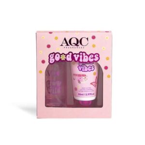 AQC Pinky Flow Good Vibes Set Body Lotion 88ml & Body Mist 88ml Λουλουδένιο Άρωμα