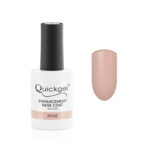 Quickgel Enhancement Base Coat - Rose - 15ml