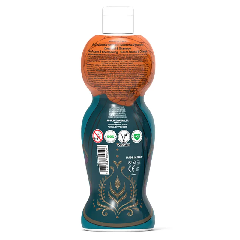 Air-Val Frozen – Anna 2 in 1 Shower Gel & Shampoo 400ml Vegan - Image 2