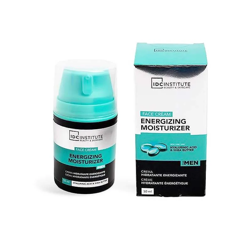 IDC Institute Face Cream Energizing & Moisturizer For Men με Υαλουρονικό & Βούτυρο Καριτέ 50ml - Image 2