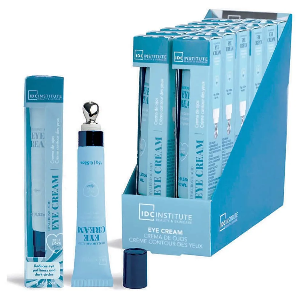 IDC Institute Hyaluronic Acid Eye Cream Κρέμα Ματιών Βαθιάς Ενυδάτωσης & Μείωσης του Πρηξίματος 15gr - Image 2