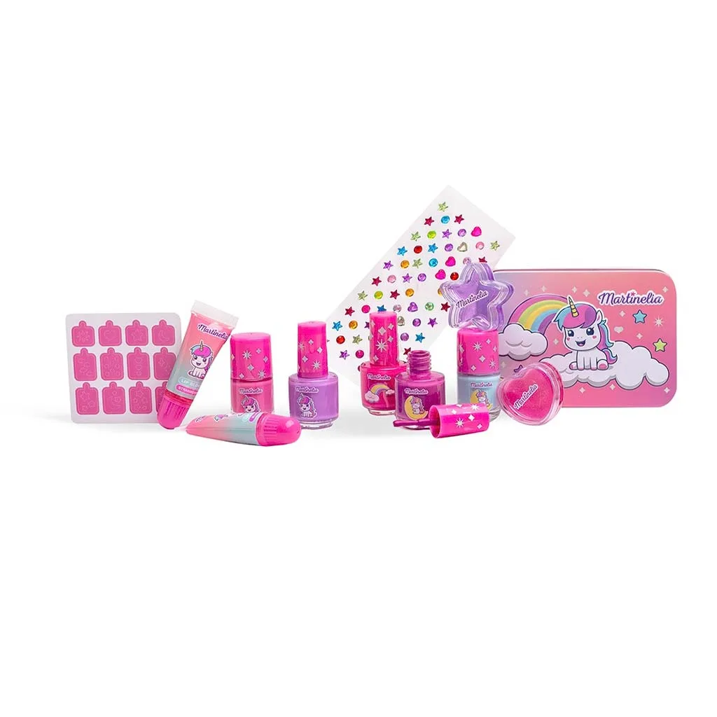 Martinelia Little Unicorn Nail and Lip Set with Tin Box – Παιδικό Σετ Ομορφιάς 25 x 25 x 4,5cm - Image 2