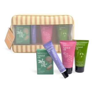 IDC Institute Natural Oil Cosmetic Bag Σετ Μπάνιου – Περιποίησης με Φυτικά Έλαια σε Νεσεσέρ 5pcs 22 x 15 x 4cm