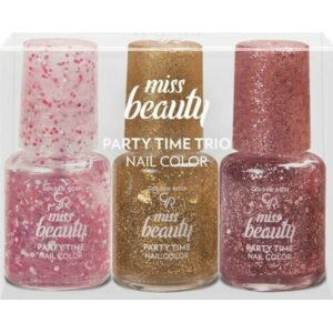 Golden Rose Miss Beauty Nail Color Party Time Trio 3 x 6ml
