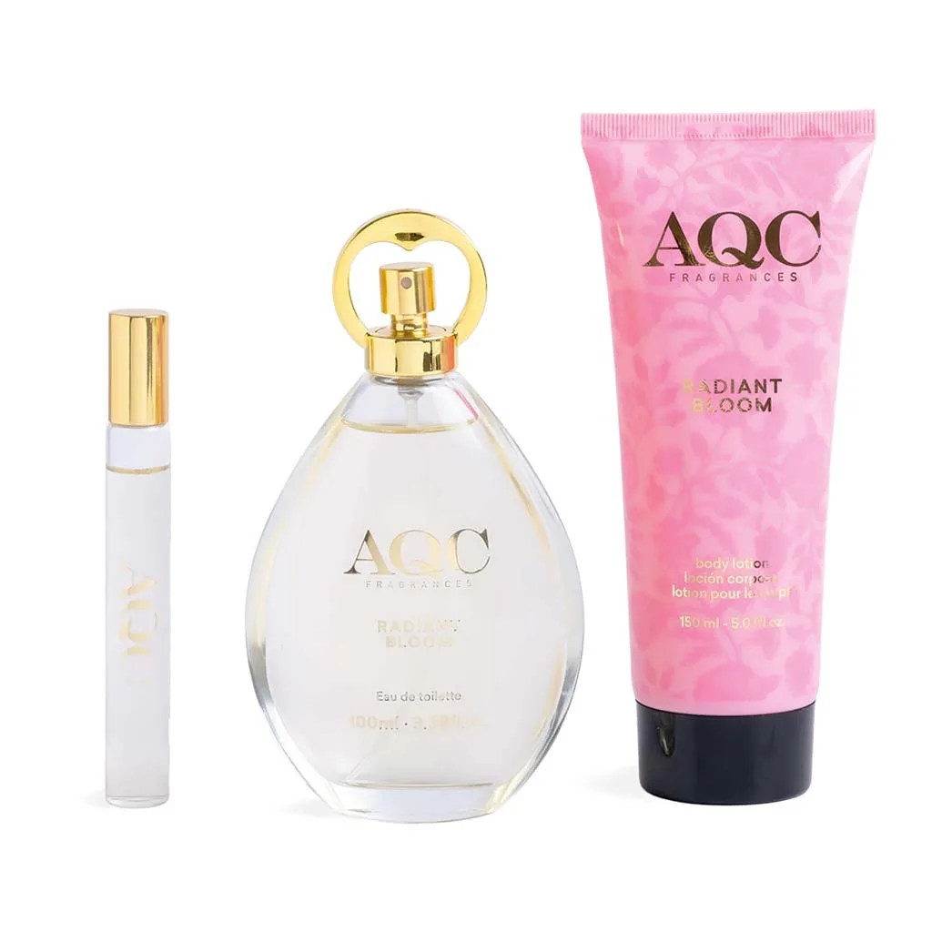 AQC Fragraces Radiant Bloom Perfume Set 20,7 x 21 x 6cm 3pcs - Image 2