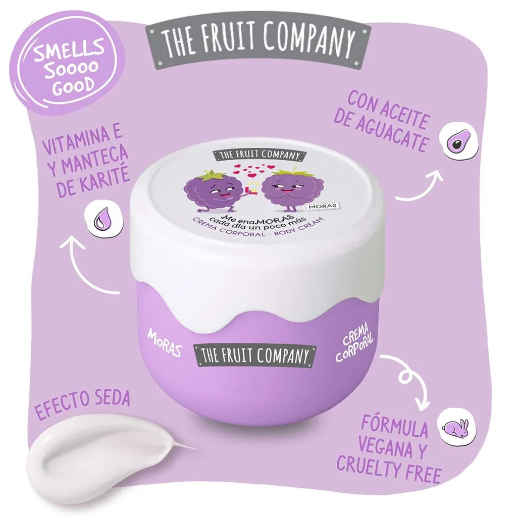The Fruit Company Body Cream Vegan Blackberries Κρέμα Σώματος 200ml - Image 2
